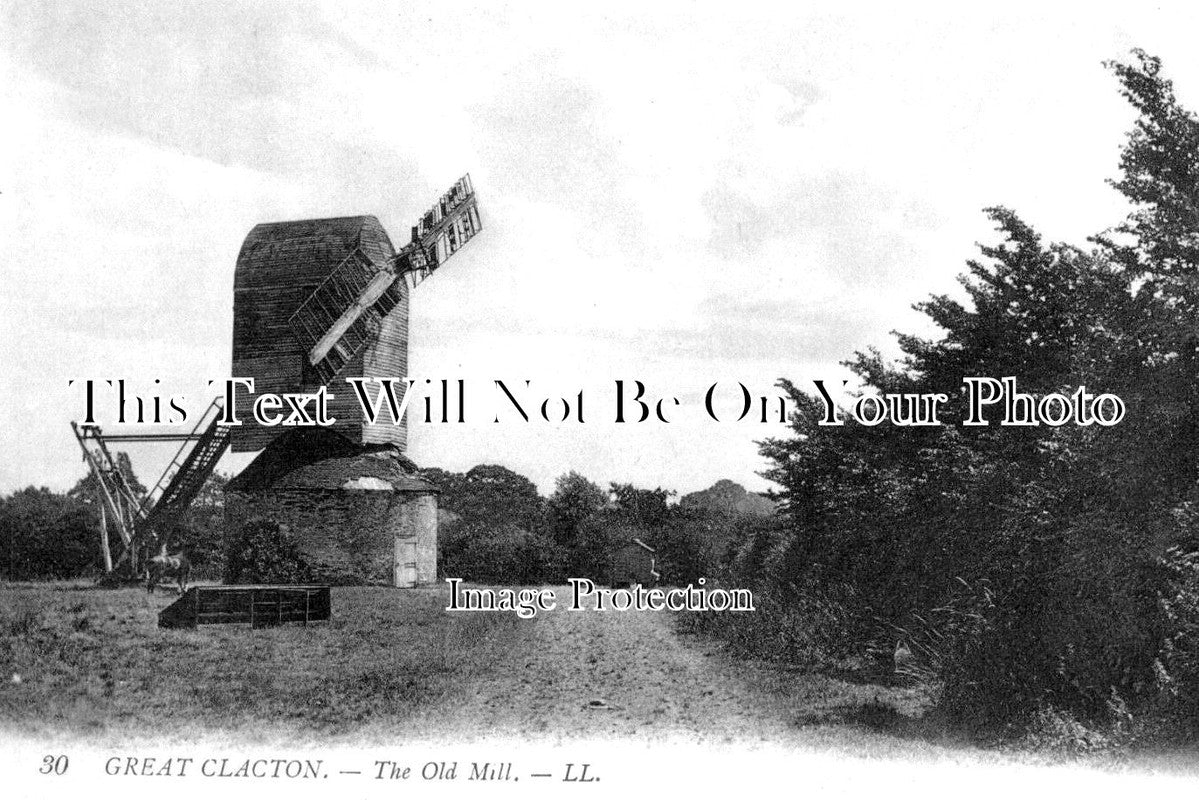 ES 4578 - The Old Mill, Great Clacton Windmill, Essex c1914