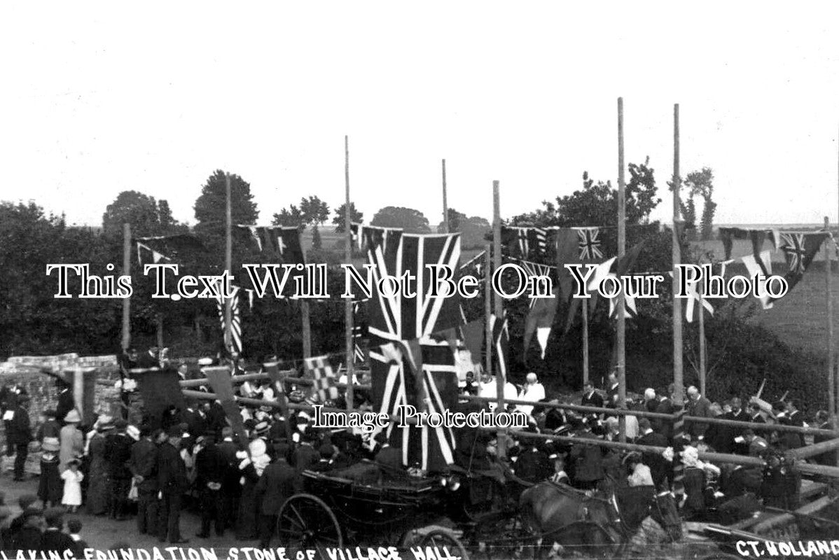 ES 4586 - Foundation Stone Of Village Hall, Great Holland, Essex 1909