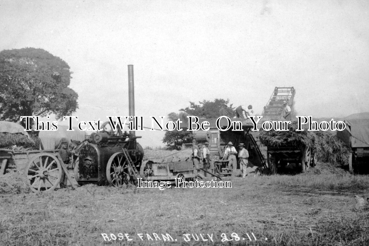 ES 469 - Rose Farm Threshing, Thorpe Le Soken, Essex 1911