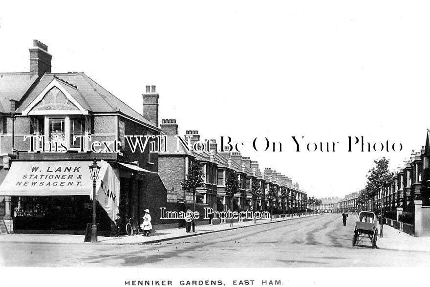 ES 4811 - Henniker Gardens, East Ham, Essex c1912