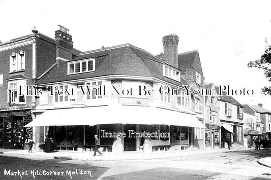 ES 5087 - Market Hill Corner, Maldon, Essex c1908