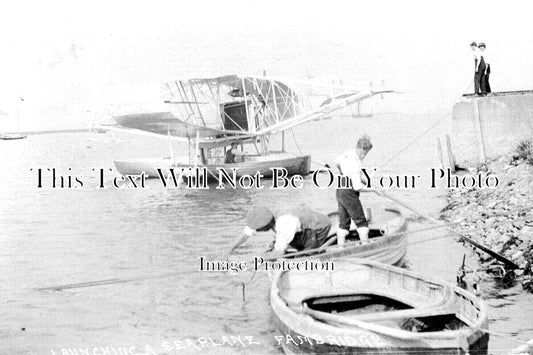 ES 5183 - Seaplane Aeroplane At Fambridge, Essex c1914