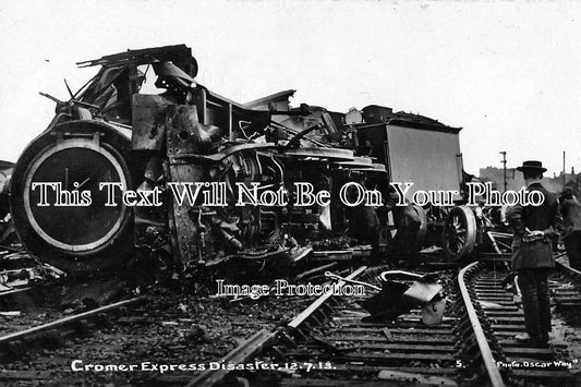 ES 53 - Wreck Of The Cromer Express At Colchester, Essex 1913