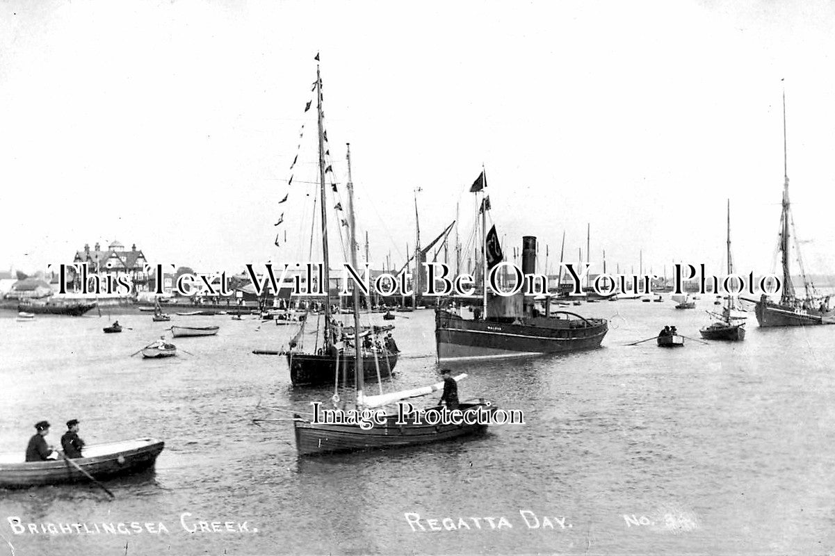 ES 5336 - Regatta Day, Brightlingsea Creek, Essex c1915