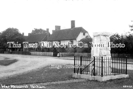 ES 5460 - Henham War Memorial, Essex