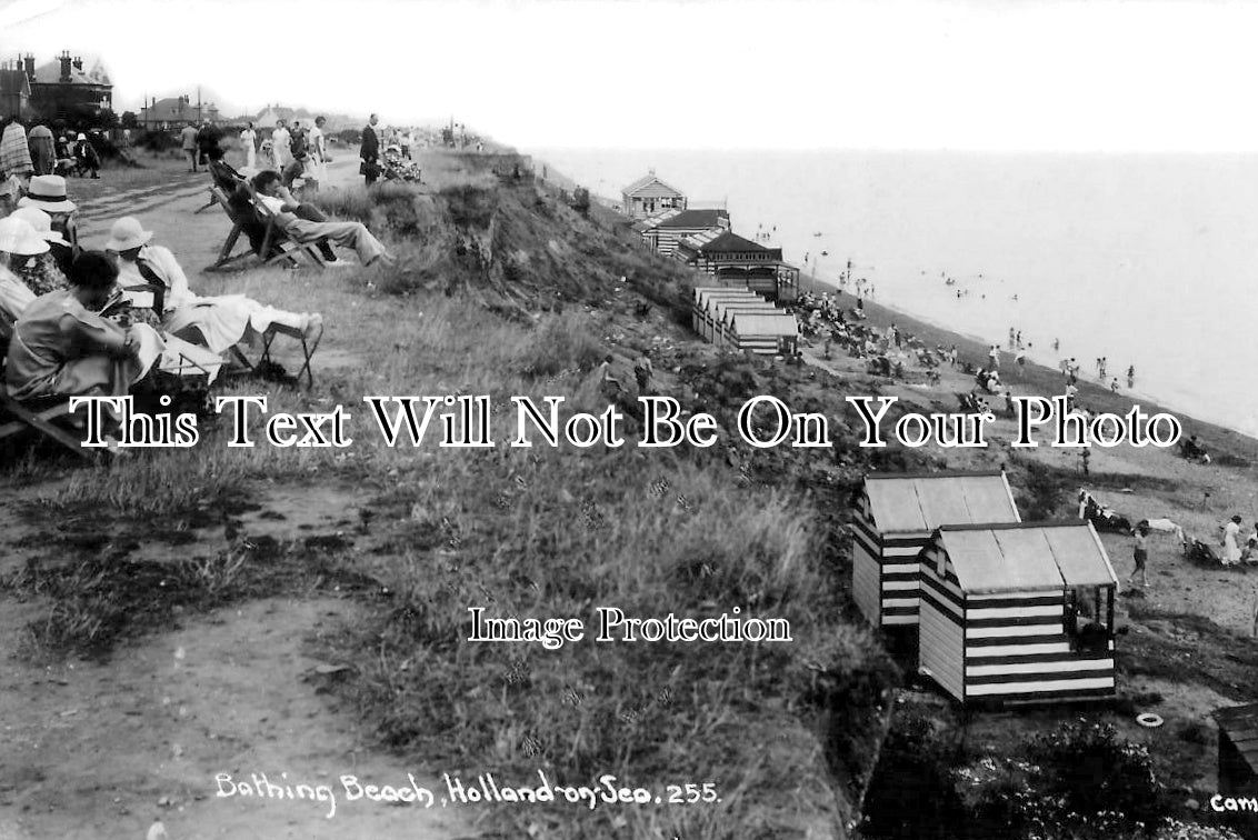 ES 5485 - Bathing Beach, Holland on Sea, Essex c1947