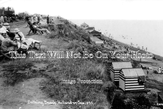 ES 5485 - Bathing Beach, Holland on Sea, Essex c1947