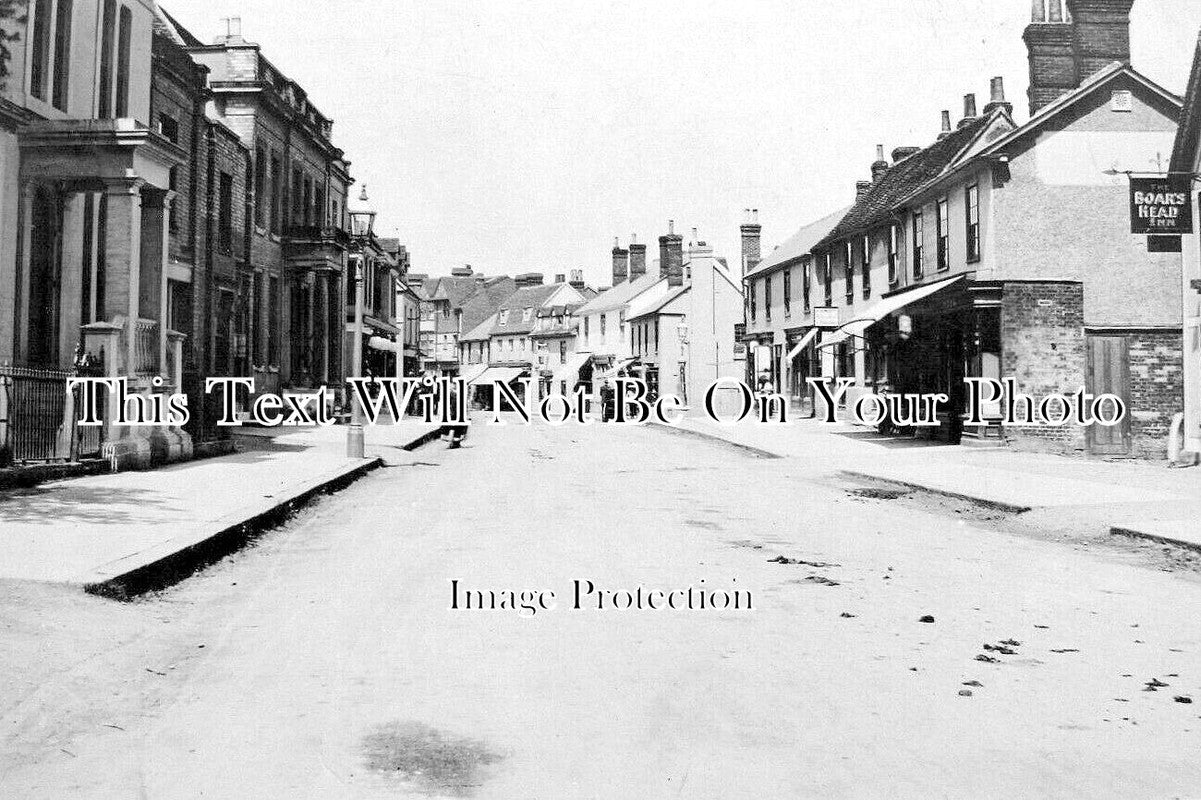 ES 5512 - Boars Head Inn Pub, High Street, Dunmow, Essex c1916