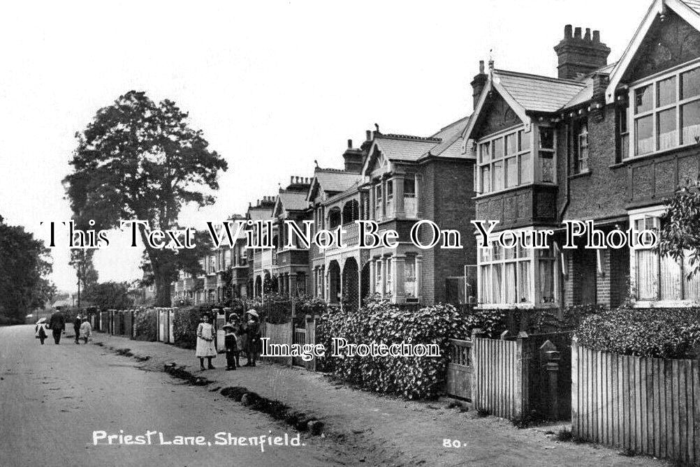 ES 5639 - Priest Lane, Shenfield, Essex c1918