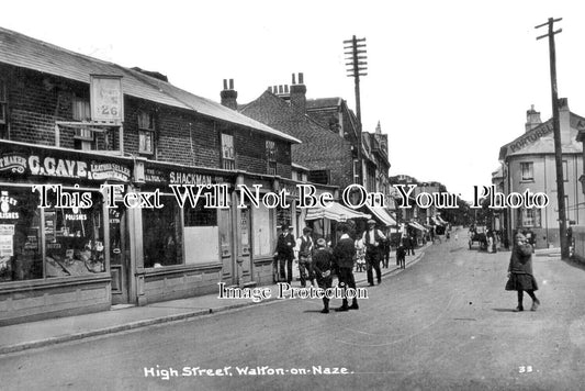 ES 5658 - High Street, Walton On Naze, Essex c1913