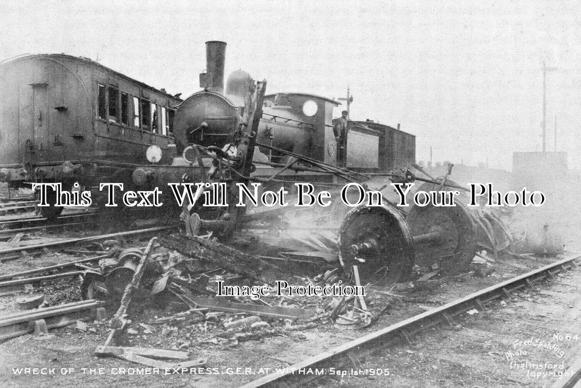 ES 5805 - Cromer Express Railway Accident Disaster, Witham, Essex 1905