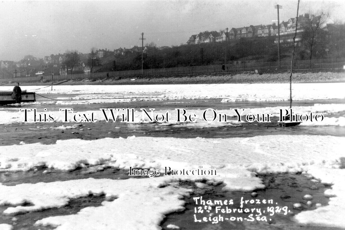 ES 5818 - Frozen Thames At Leigh On Sea, Essex 1929