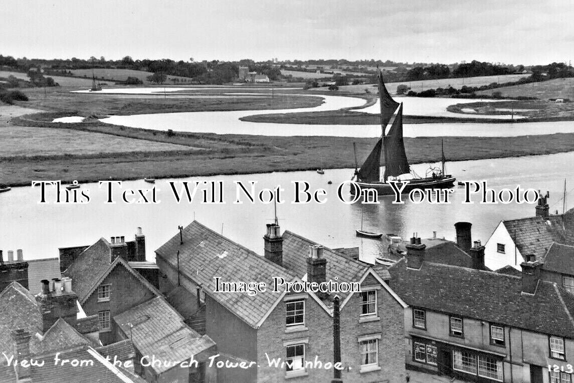 ES 5897 - View From Wivenhoe Church Tower, Essex