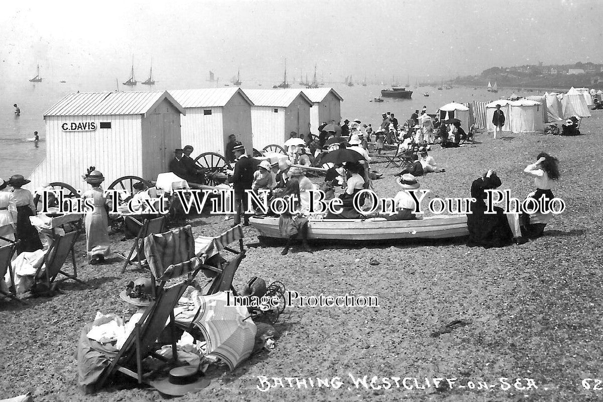 ES 5949 - Bathing, Westcliff On Sea, Essex c1912