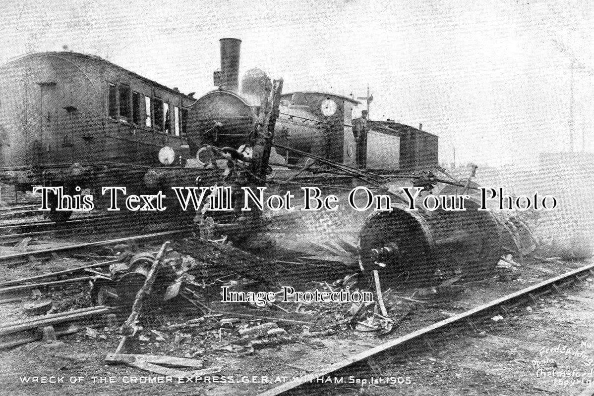 ES 6021 - Cromer Express Railway Crash Accident, Witham, Essex 1905