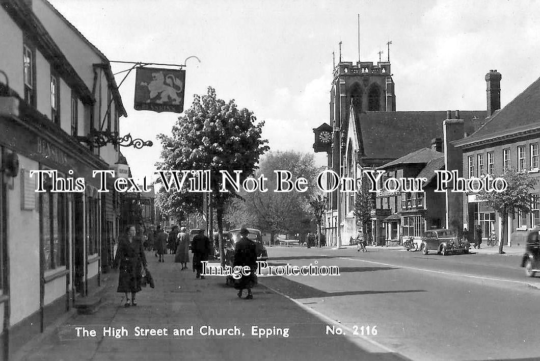 ES 6032 - The High Street & Church, Epping, Essex