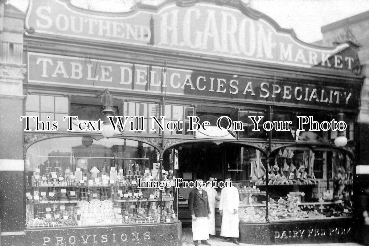 ES 607 - H Garon Shopfront, Southend On Sea, Essex c1908