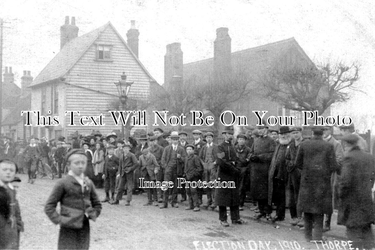 ES 6195 - Election Day, Thorpe Le Soken, Essex 1910