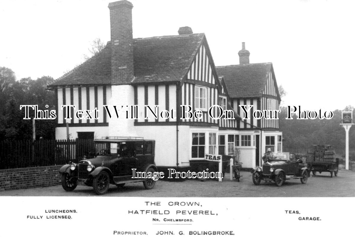 ES 6286 - The Crown Pub, Hatfield Peverel, Essex c1927