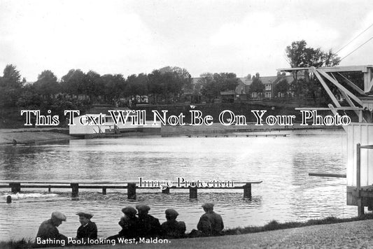 ES 6297 - Bathing Pool, West Maldon, Essex c1930