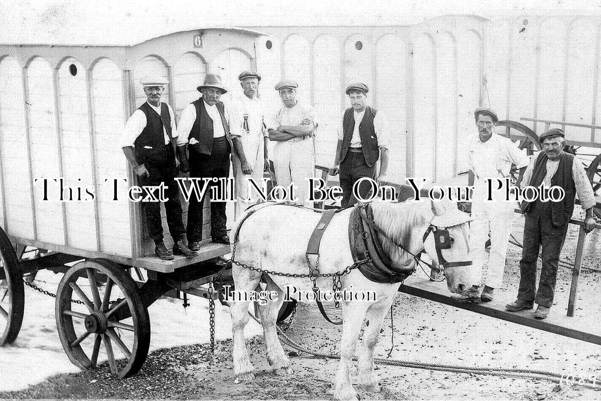 ES 6338 - Horse & Caravan, Clacton On Sea, Essex c1911