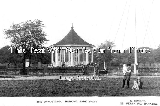 ES 6345 - The Bandstand, Barking Park, Essex