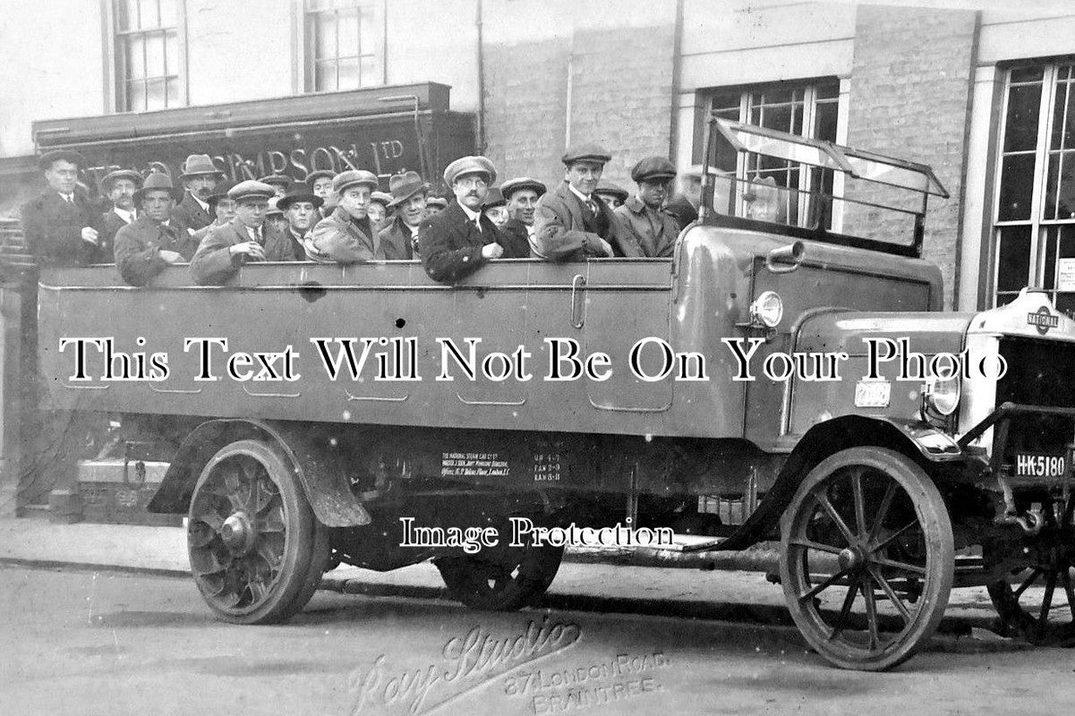 ES 653 - Charabanc, Braintree, Essex c1919