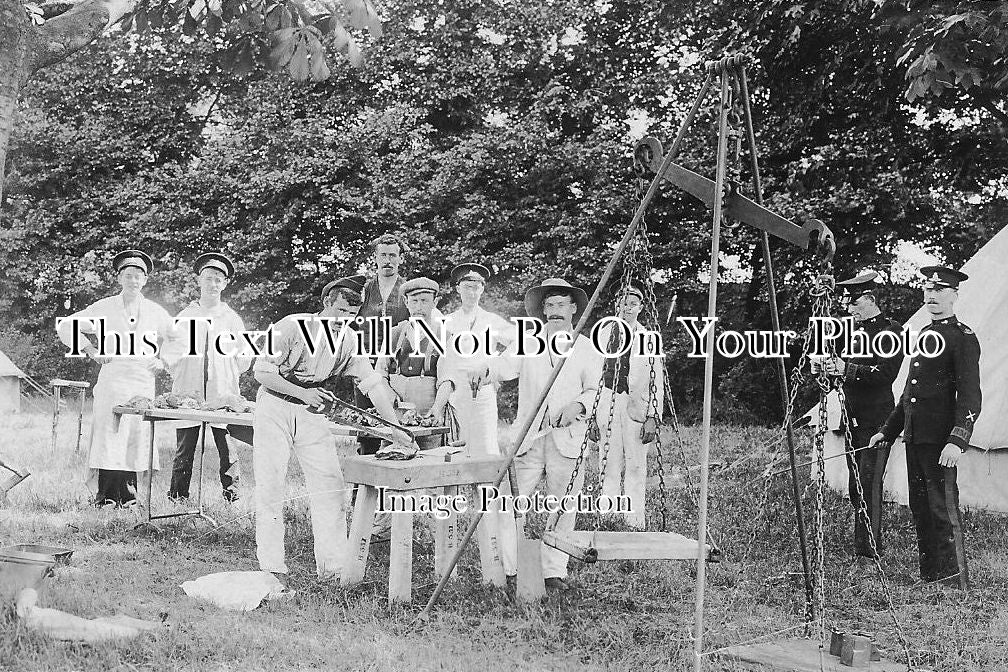 ES 693 - Royal Artillery Butchers RMP, Shoeburyness, Essex c1908