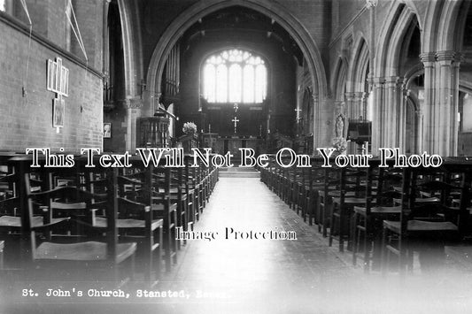 ES 749 - St Johns Church Interior, Stansted, Essex