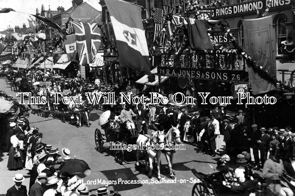 ES 821 - Lord Mayors Procession, Southend On Sea, Essex 1909