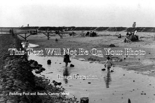 ES 857 - Paddling Pool & Beach, Canvey Island, Essex