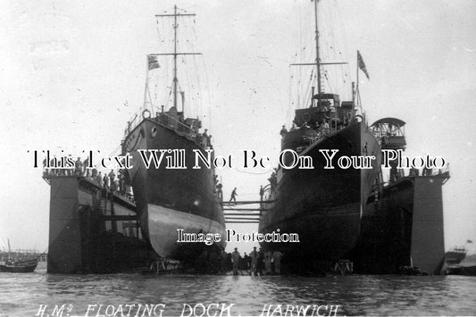 ES 959 - HMS Floating Dock, Harwich, Essex c1913