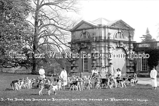 GL 1005 - Duke & Duchess of Beaufort & Hounds, Badminton, Gloucestershire