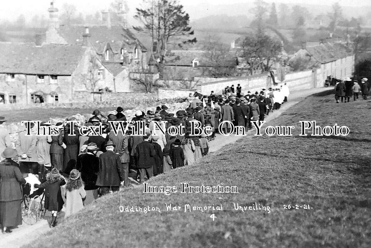 GL 1174 - Oddington War Memorial Unveiling, Gloucestershire 1921