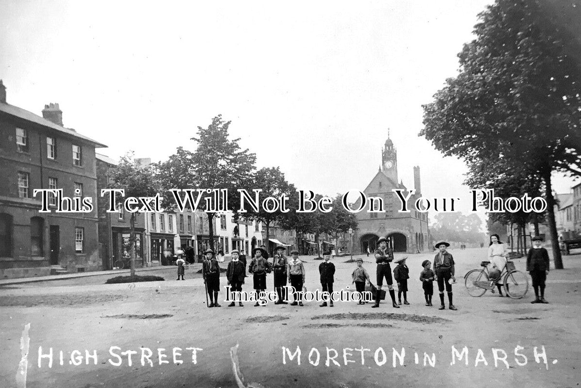 GL 1193 - High Street, Moreton In Marsh, Gloucestershire c1908