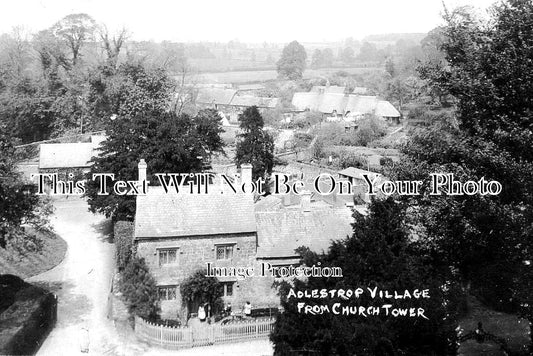 GL 1215 - Adlestrop Village From Church Tower, Gloucestershire