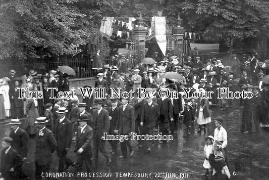 GL 1281 - Tewkesbury Coronation Procession, Gloucestershire 1911