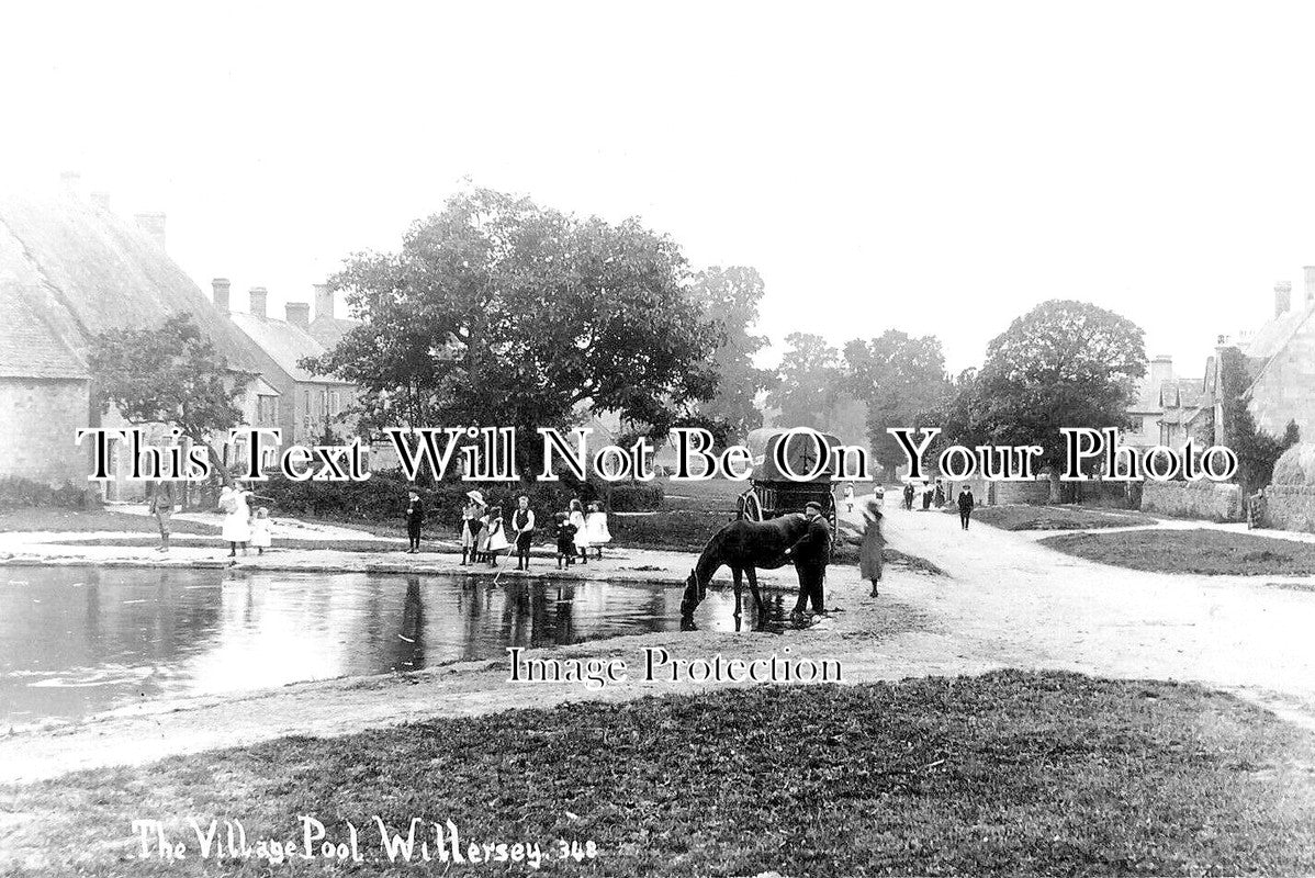 GL 1368 - Village Pool, Willersey, Gloucestershire c1911