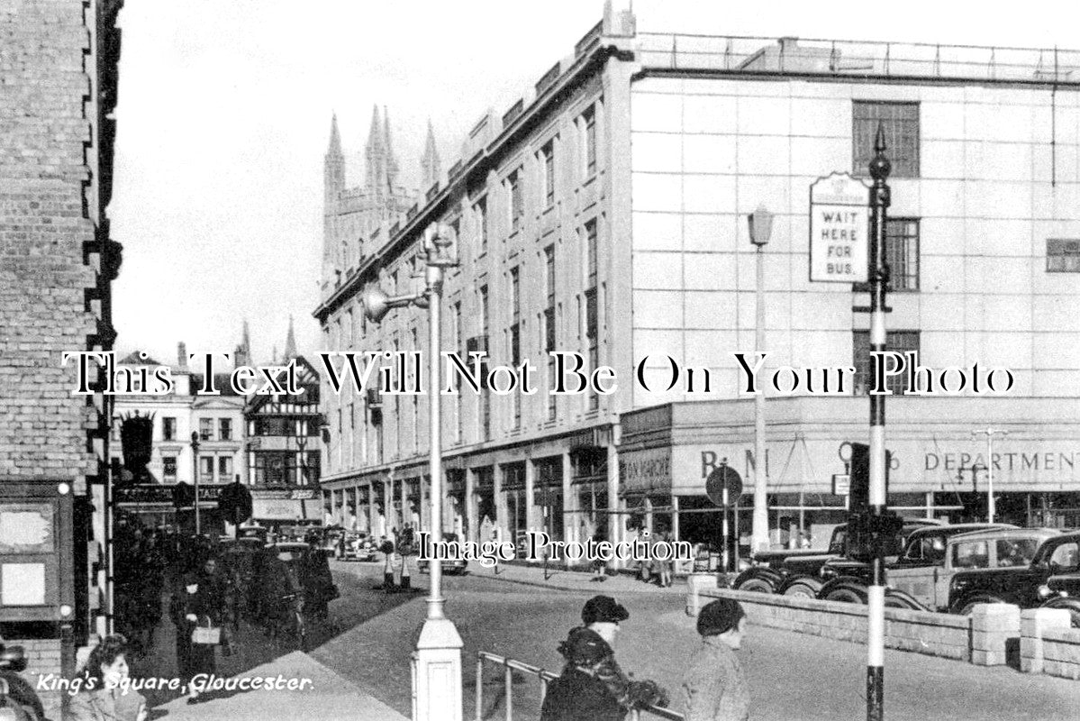 GL 1369 - Kings Square, Gloucester, Gloucestershire c1945