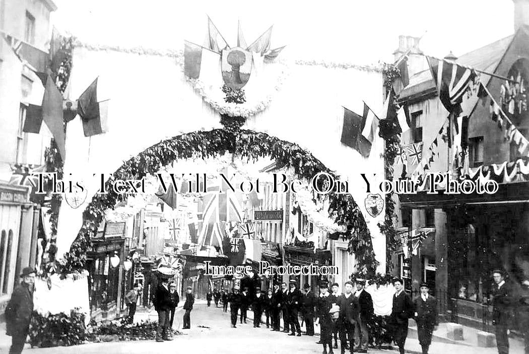 GL 1380 - WW1 Peace Celebrations, High Street, Stroud, Gloucestershire