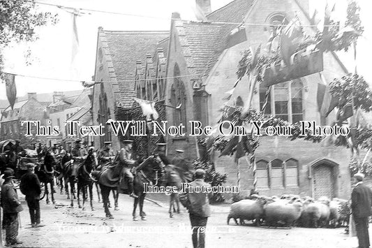 GL 1383 - Yeomanry At Winchcombe, Gloucestershire c1908