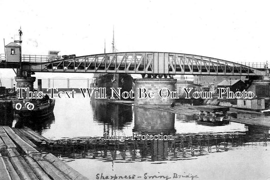 GL 1492 - Sharpness Swing Bridge, Gloucestershire c1906