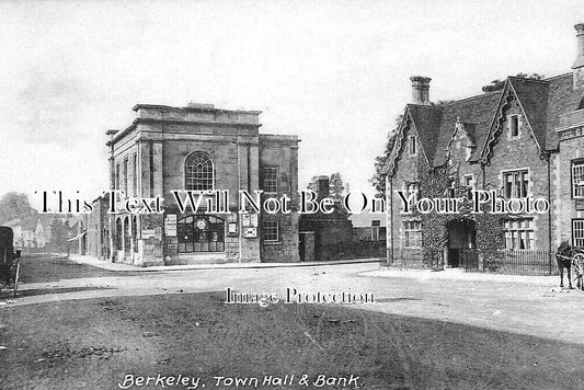 GL 1566 - Berkeley Town Hall & Bank, Gloucestershire