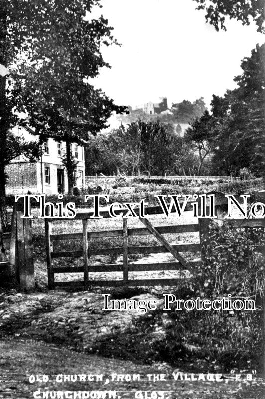 GL 1644 - Old Church From Churchdown, Gloucestershire c1920