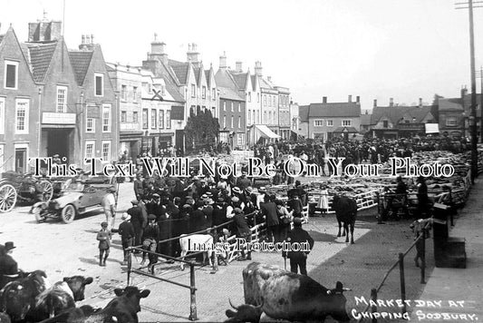 GL 1673 - Market Day At Chipping Sodbury, Gloucestershire c1922