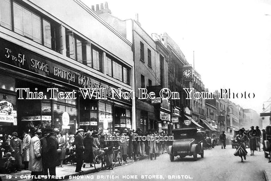 GL 1810 - Castle Street, British Home Stores, Bristol c1939