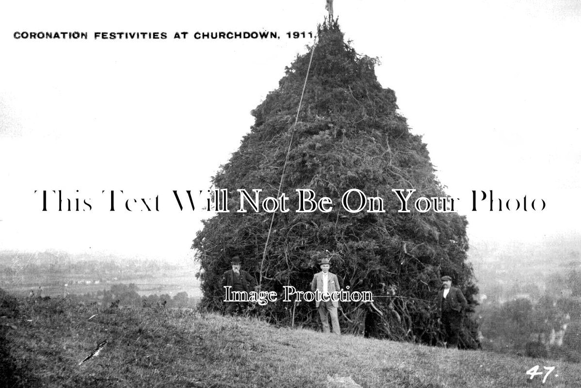 GL 1812 - Coronation Festivities Bonfire, Churchdown, Gloucestershire 1911