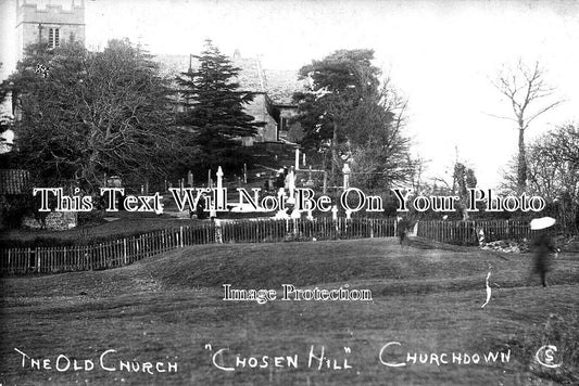 GL 1834 - The Old Church, Chosen Hill, Churchdown, Gloucestershire c1908