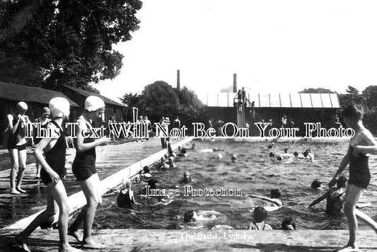 GL 1852 - The Baths, Lydney Swimming Baths, Gloucestershire c1937