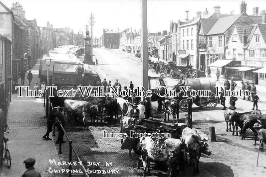 GL 1857 - Market Day, Chipping Sodbury, Gloucestershire c1914